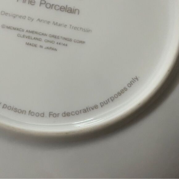 Forget Me Not American Greetings Vintage Christmas 1992 Keepsake Small plate - Picture 13 of 16